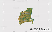Satellite Map of Noosa, cropped outside