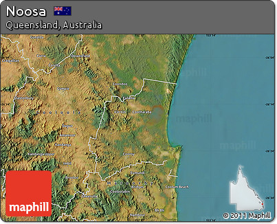 Satellite Map of Noosa