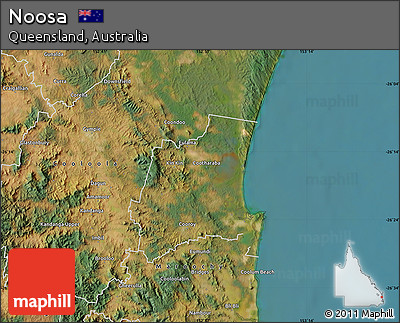 Satellite Map of Noosa