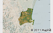 Satellite Map of Noosa, lighten