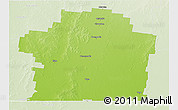 Physical 3D Map of Paroo, lighten