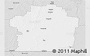 Silver Style 3D Map of Paroo