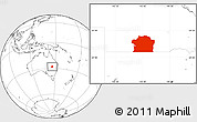Blank Location Map of Paroo
