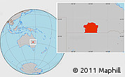 Gray Location Map of Paroo