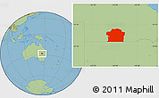 Savanna Style Location Map of Paroo