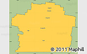Savanna Style Simple Map of Paroo, cropped outside