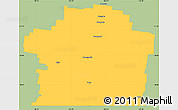 Savanna Style Simple Map of Paroo, single color outside