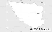 Silver Style Simple Map of Pittsworth