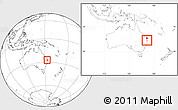 Blank Location Map of Redcliffe, within the entire country