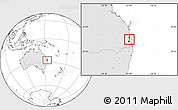 Blank Location Map of Redcliffe, highlighted country