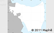 Gray Simple Map of Redcliffe