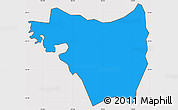 Political Simple Map of Redcliffe, cropped outside