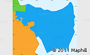 Political Simple Map of Redcliffe