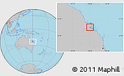 Gray Location Map of Rockhampton