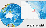 Physical Location Map of Rockhampton, highlighted country