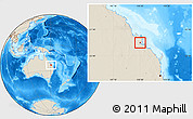 Shaded Relief Location Map of Rockhampton