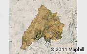 Satellite Map of Stanthorpe, lighten