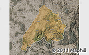 Satellite Map of Stanthorpe, semi-desaturated