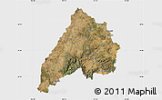 Satellite Map of Stanthorpe, single color outside