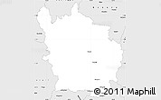 Silver Style Simple Map of Taroom