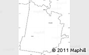 Blank Simple Map of Toowoomba