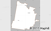 Gray Simple Map of Toowoomba, cropped outside