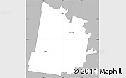 Gray Simple Map of Toowoomba