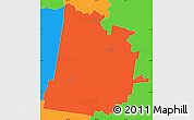 Political Simple Map of Toowoomba