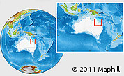 Physical Location Map of Townsville, highlighted country, within the entire country