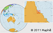 Political Location Map of Townsville