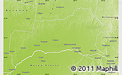 Physical Map of Waggamba