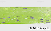 Physical Panoramic Map of Waggamba