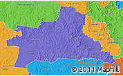 Political 3D Map of Wondai