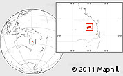Blank Location Map of Wondai