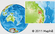 Physical Location Map of Wondai