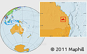 Political Location Map of Wondai