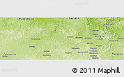 Physical Panoramic Map of Wondai