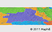 Political Panoramic Map of Wondai