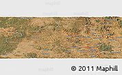 Satellite Panoramic Map of Wondai