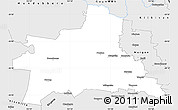 Silver Style Simple Map of Wondai