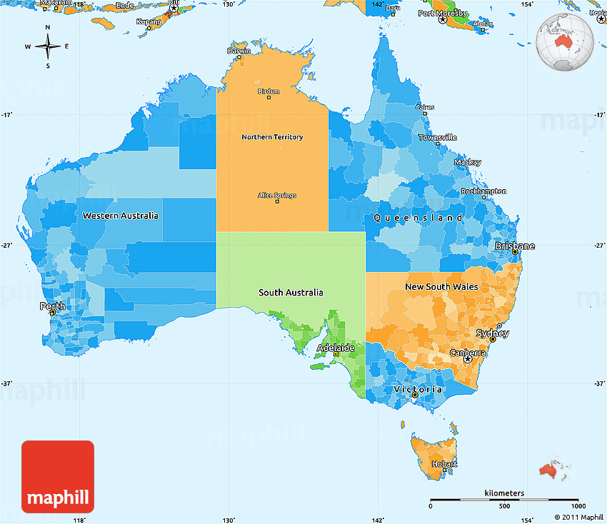 australian political map