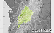 Physical Map of Adelaide Hills, desaturated