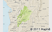 Physical Map of Adelaide Hills, shaded relief outside