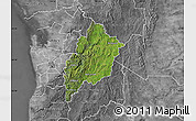 Satellite Map of Adelaide Hills, desaturated