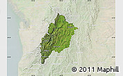 Satellite Map of Adelaide Hills, lighten