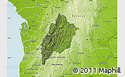 Satellite Map of Adelaide Hills, physical outside