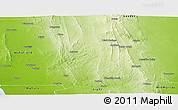 Physical Panoramic Map of Clare and Gilbert Valleys