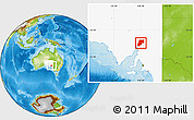 Physical Location Map of Flinders Ranges, highlighted parent region
