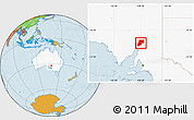Political Location Map of Flinders Ranges, highlighted country