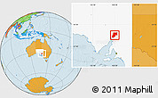 Political Location Map of Flinders Ranges, highlighted parent region